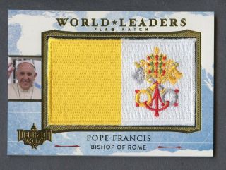 2016 Decision Gold Foil World Leaders Pope Francis Bishop Of Rome Flag Patch