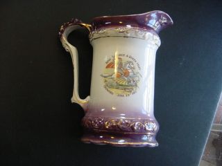 Porcelain Pitcher - King George & Queen Mary Crowned June 22 1911