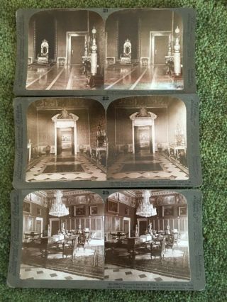 24 Old 3D Stereo Viewer View Cards Papal Vatican Pope Pius X w Box Underwood 6