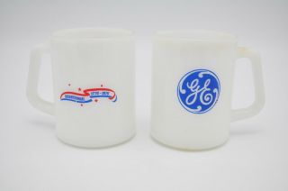 Vintage General Electric Ge Coffee Mug Cup Federal Milk Glass Bicentennial