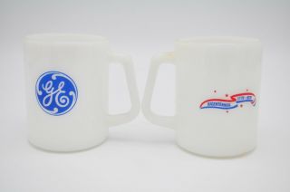 Vintage General Electric GE Coffee Mug Cup Federal Milk Glass Bicentennial 2