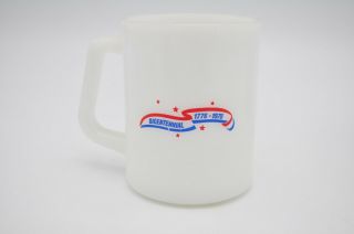 Vintage General Electric GE Coffee Mug Cup Federal Milk Glass Bicentennial 6