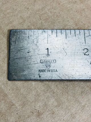Vintage Stanley No.  12 Sweetheart Type 2 Try Square 8 