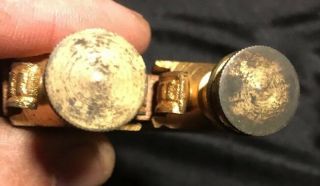 Antique Stanley No 2 Trammel Point Set Ornate Brass Vintage late 1800 ' s 5