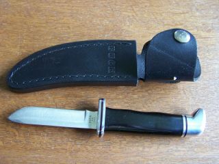 Buck Fixed Blade Knife 116 With Sheath Marked 118.  Vg -