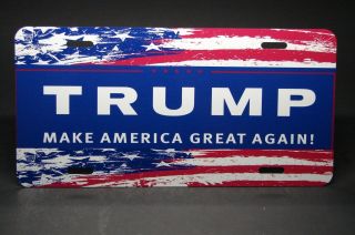 President Trump Metal Car License Plate Donald Trump