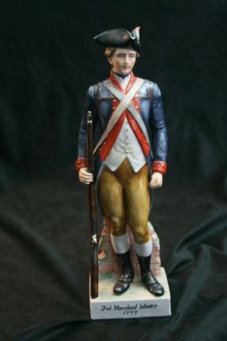 Set Of 4,  Andrea By Sadek 13 " Revolutionary Soldier Figurines,