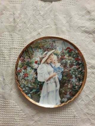 Reco Collector Limited Ed.  Mothers Day Plate 1990 By Sandra Kuck " A Precious Time "