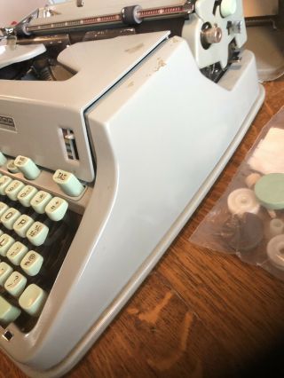 1960’s HERMES 3000 Portable Typewriter with Case and manuals 7