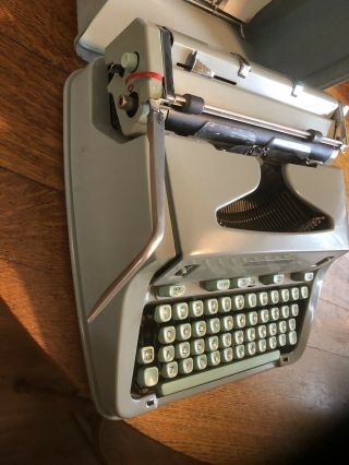 1960’s HERMES 3000 Portable Typewriter with Case and manuals 8