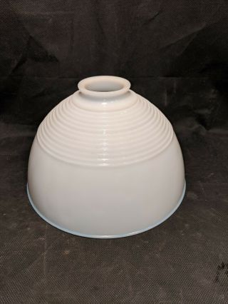 Vintage 9 1/2 " White Milk Glass Diffuser Lamp Shade Rare Pattern