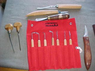 Group Of Miscellaneous Wood Carving Tools All In Fine To