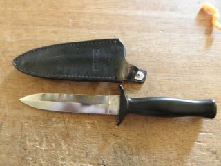 Ka - Bar 2752 Boot Knife With Sheath,  Older Kabar Dagger