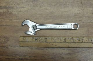 Vintage Crescent Tool Crestoloy 6 " Adjustable Wrench,  3/4 " Capacity,  Usa
