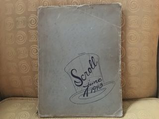 Henry Snyder H.  S.  Yearbook Class Of 1943 " The Scroll " Jersey City Nj