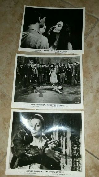 3 1962 Photos From The Movie The Lovers Of Teruel Ludmila Tcherina.  Ds2013