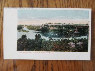 Vintage Postcard Fort Snelling On The Mississippi River St Paul Minnesota