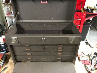 Vintage Kennedy 520 Machinists Chest 7 Drawer Steel Tool Box 2