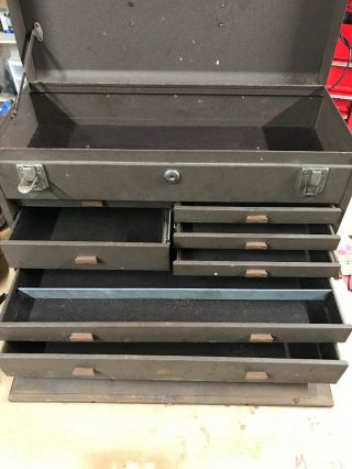 Vintage Kennedy 520 Machinists Chest 7 Drawer Steel Tool Box 3