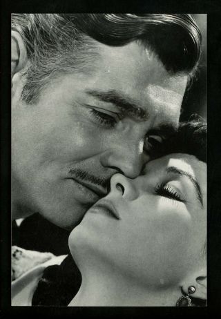 Famous People Postcard Clark Gable Movie Cinema Actor Vivien Leigh