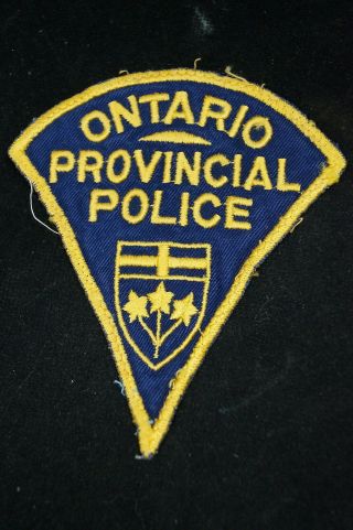 Vintage Canadian Ontario Police Opp Shoulder Patch