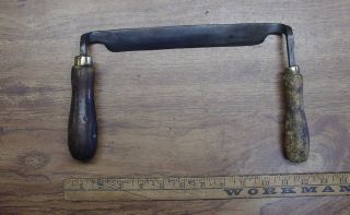Vintage 8 " Draw Knife,  11 - 5/8 " H - H,  Hand Forged,  Made From A File,  Quality