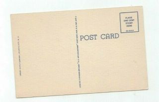 Antique Curt Teich Linen Post Card Pin - Up Art 