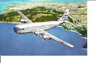 Pan American World Airways Strato Clipper Passenger Plane 1950s