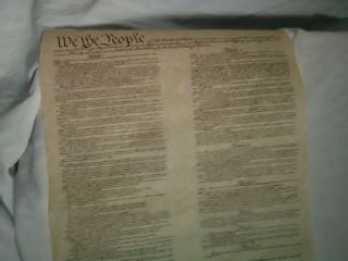 Declaration of Independence,  Bill of Rights,  The Constitution,  parch.  paper 2