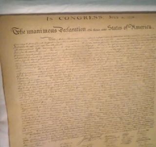 Declaration of Independence,  Bill of Rights,  The Constitution,  parch.  paper 3