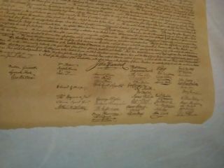 Declaration of Independence,  Bill of Rights,  The Constitution,  parch.  paper 5