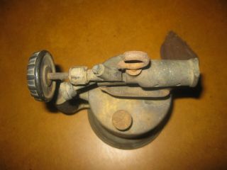 Vintage Antique Brass Blow Torch Model 4655 Steampunk Rustic Deco 5