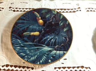 Lenox Miracles of Rainforest SULPHUR BREASTED Toucans Plate EUC 3