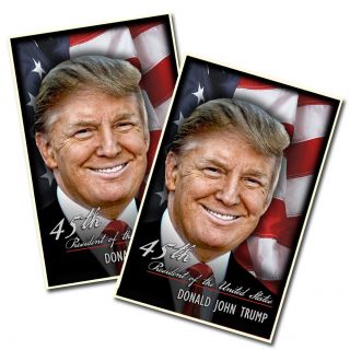 Two 45th President Of The United States Donald Trump Victory Posters