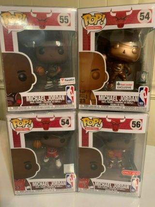 Funko Pop Michael Jordan Complete Set Of 4