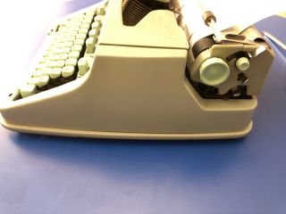 Hermes 3000 Portable Typewriter Seafoam Green Keys / Repair 5