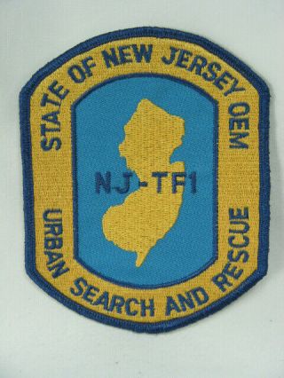 726 Jersey State Oem Nj - Task Force 1 Urban Search And Rescue Patch - Fema