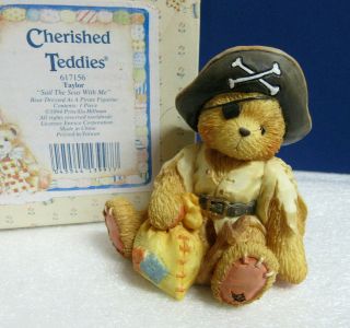 Cherished Teddies Sail The Seas With Me Pirate Taylor Figurine