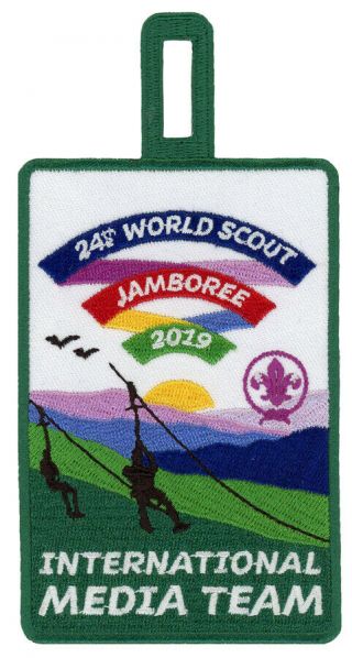 24th World Scout Jamboree 2019 International Media Team Patch Badge Wsj Usa Bsa