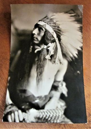 Rppc Fiske Photo Postcard,  " A.  Sioux " 200