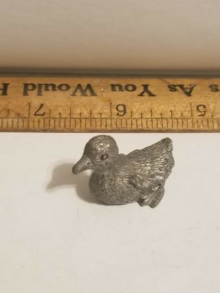 Hudson Wilson Pewter Duck Figurine Miniature U.  S.  A.