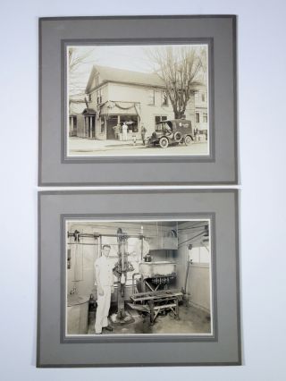 Rare Vintage Photographs Of Vinelodge Dairy Farm Delivery Truck 1920 