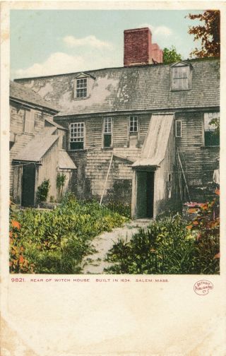 Salem Ma – Witch House Rear – Udb (pre 1908)