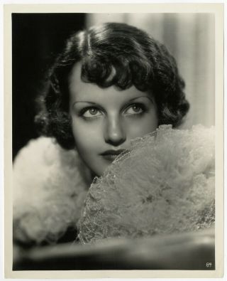 Elegant Art Deco Glamour Girl Rochelle Hudson Vintage Otto Dyar Photograph 1935