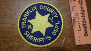 Franklin County York Sheriff Department Patch Bx 13 16