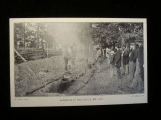 Wentzville Mo; Goebel Photo Of 1886 Barbecue Hog Roast St.  Charles