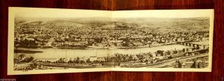 Trier Germany Antique Panoramic Double Postcard Bird 