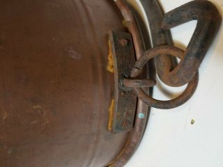 Vintage copper bucket hand forge hands 3