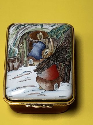 Extremely Rare Limited Edition 26 Of 50 Halcyon Days Beatrix Potter Enamel Box