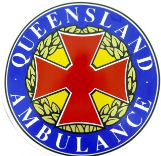 Obsolete C1990’s / Huge Queensland Qld Ambulance 29cm Decal